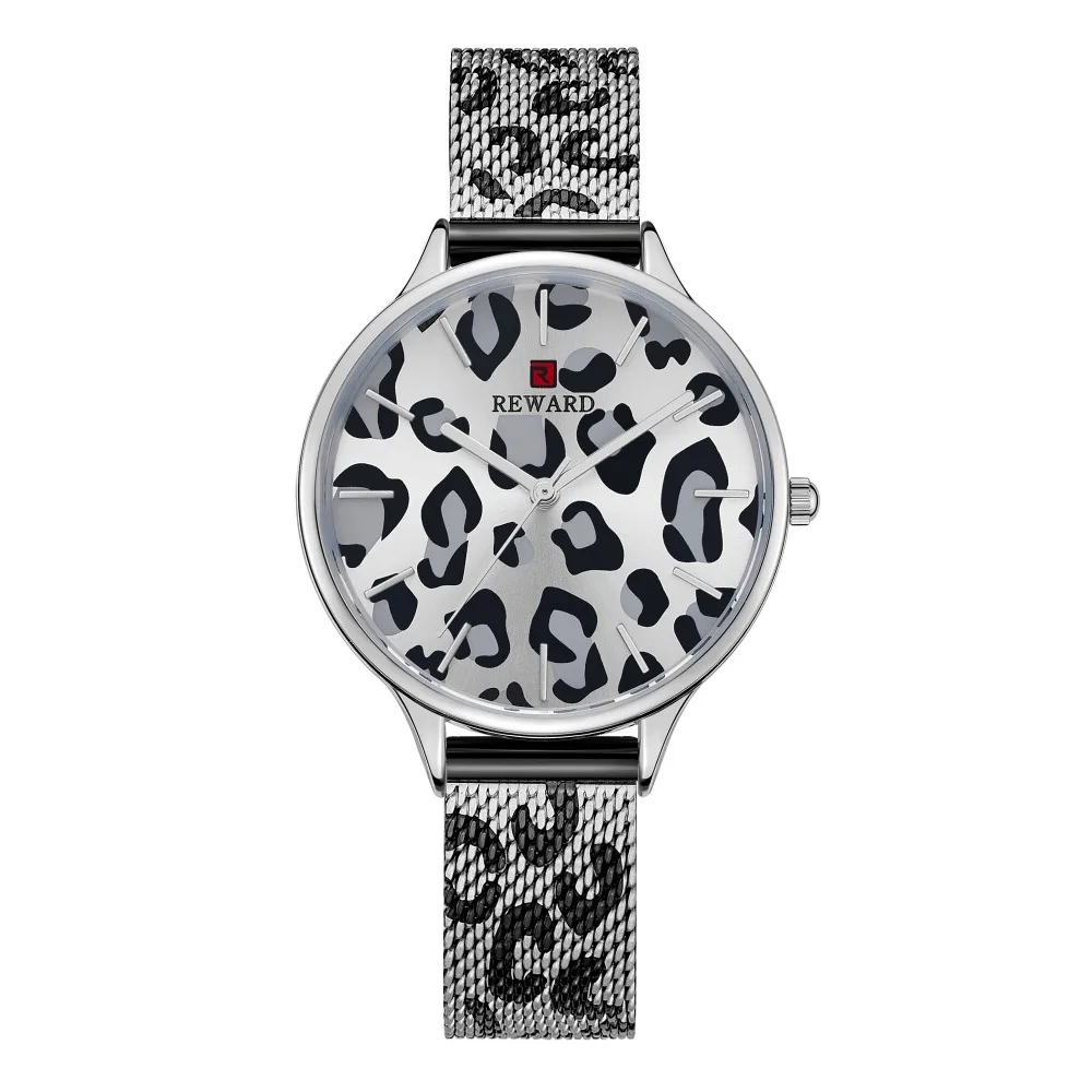 Moteris Laikrodžių Mados Prekės ženklo ATLYGĮ Leopard print Plieno Tinklelio, Žiūrėti Moterims Ultra-plonas Ponios Žiūrėti Japonijos Moterų Judėjimo Laikrodis 1