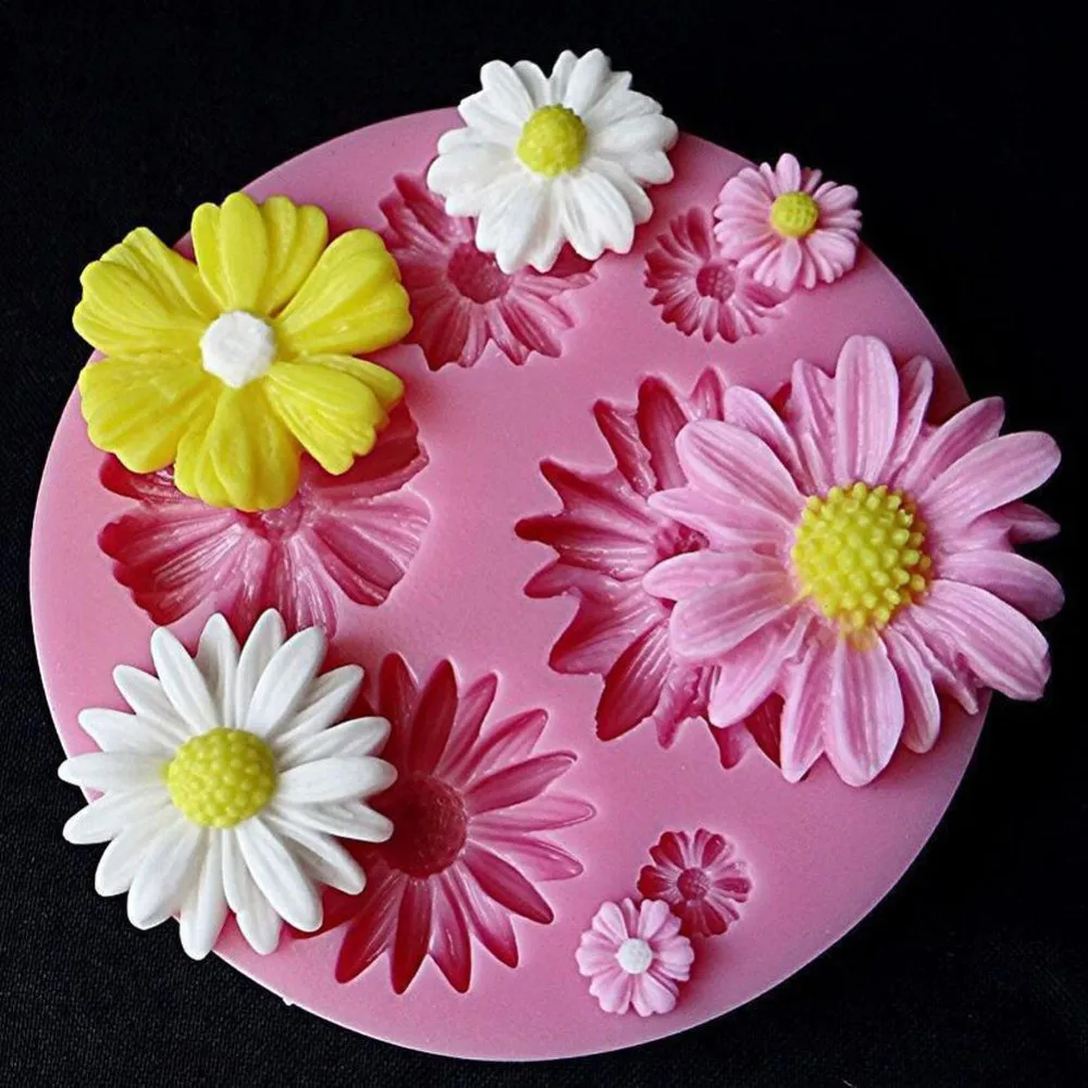 3D Gėlių Minkštas Amatų Formų Silikono Tortas, Saldainiai, Šokoladas Sugarcraft Ledo Konditerijos Kepimo Įrankis Formos Tortas Dekoravimo Priemonės Nauja 0
