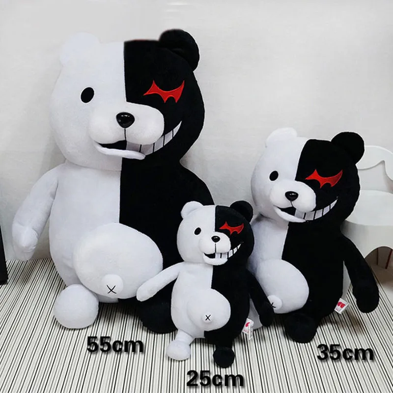 2021Dangan Ronpa Super Danganronpa 2 Monokuma Black & White Bear Pliušinis Žaislas, Minkšti Kimštiniai Gyvūnų Lėlės Gimtadienio Dovana Vaikams 3