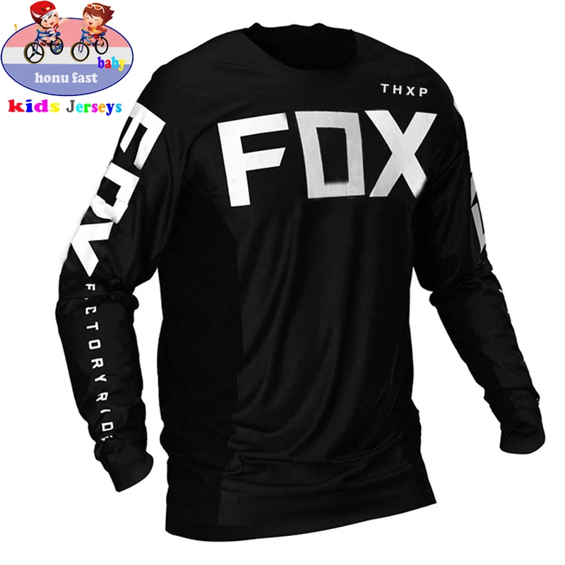 MTB FOX Kids fuera de carretera ATV Lenktynių camiseta sojos RF bicicleta Jersey para descensos Jersey Motokroso DH MX Ropa ninos 3