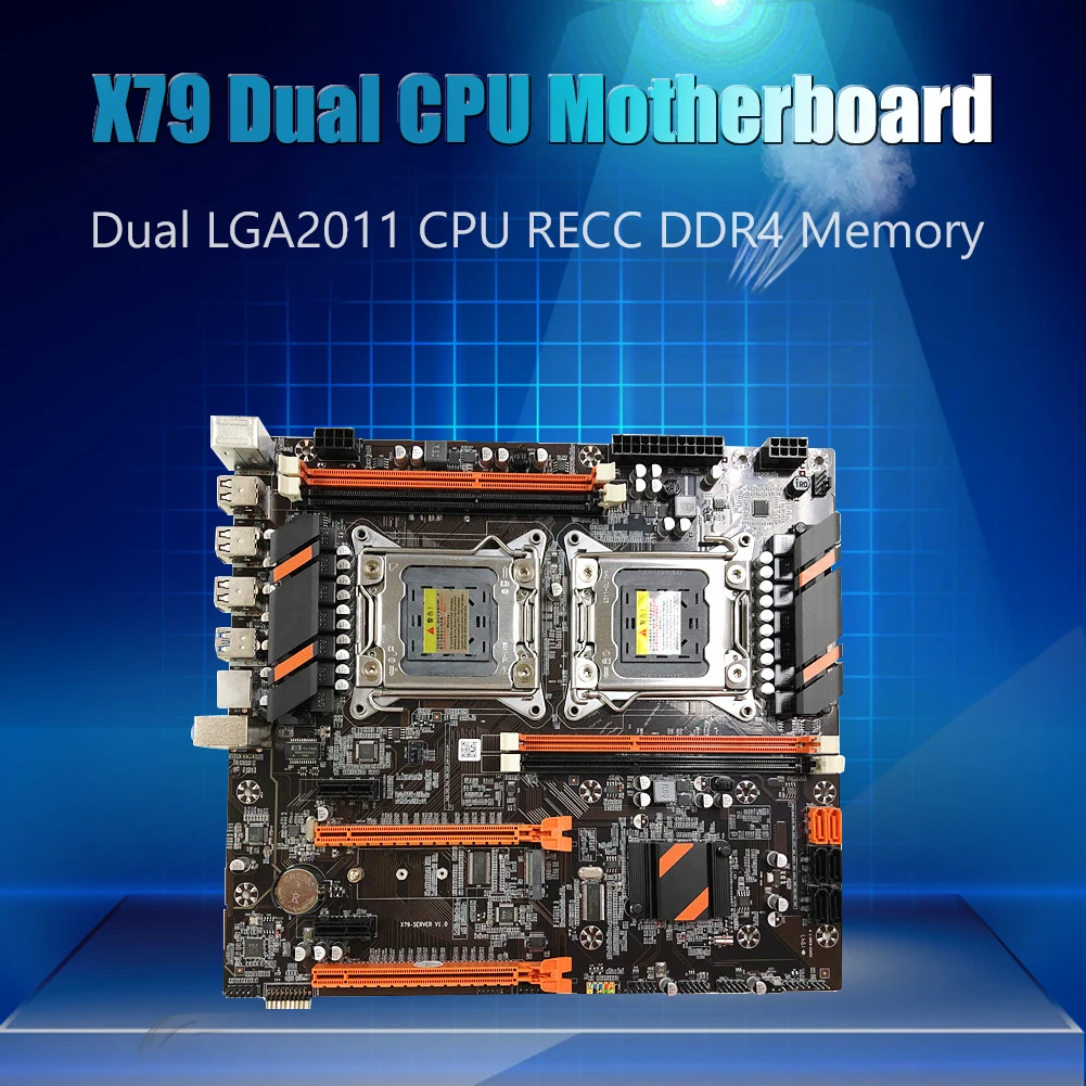 2021 Nauja 32GB DDR3 ECC REG Atminties Nustatyti X79 Dual CPU Desktop PC motininę Plokštę LGA 2011 DDR3 SATA PUBG Žaidimų Mainboard 1