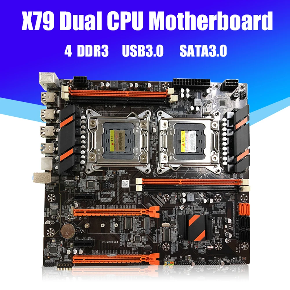 2021 Nauja 32GB DDR3 ECC REG Atminties Nustatyti X79 Dual CPU Desktop PC motininę Plokštę LGA 2011 DDR3 SATA PUBG Žaidimų Mainboard 4