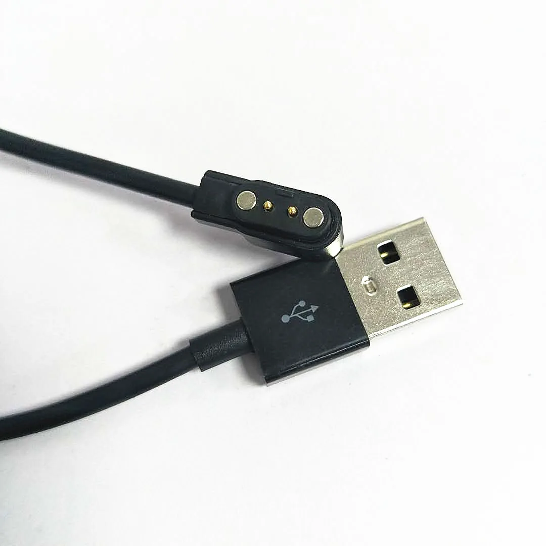 2pin Rankogaliai Įkrovimo Linija Smart Žiūrėti Magnetas Siurbimo Įkrovimo Kabelis 2-pin 2.84 mm USB Power Įkroviklio Laidai Avarinė Apsauga 4