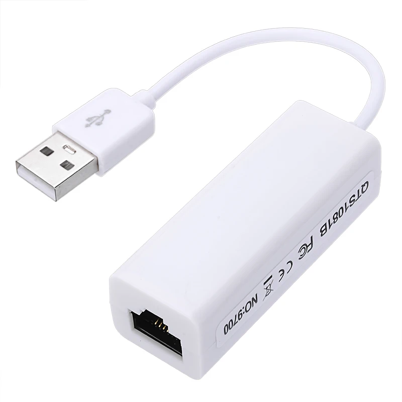USB 2.0 į RJ45 LAN Ethernet Adapteris Keitiklis Kabelis Tinka MacBook Air Nešiojamas KOMPIUTERIS Didelės Spartos USB 2.0 Adapteris, Splitter Hub 4