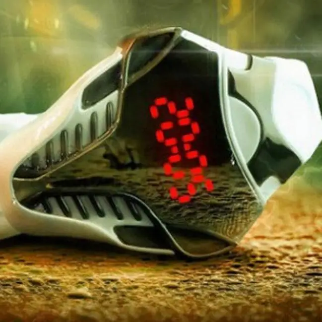 LED vyriški Digi Kobra Trile Dial Silikono Sporto Laikrodžiai 3