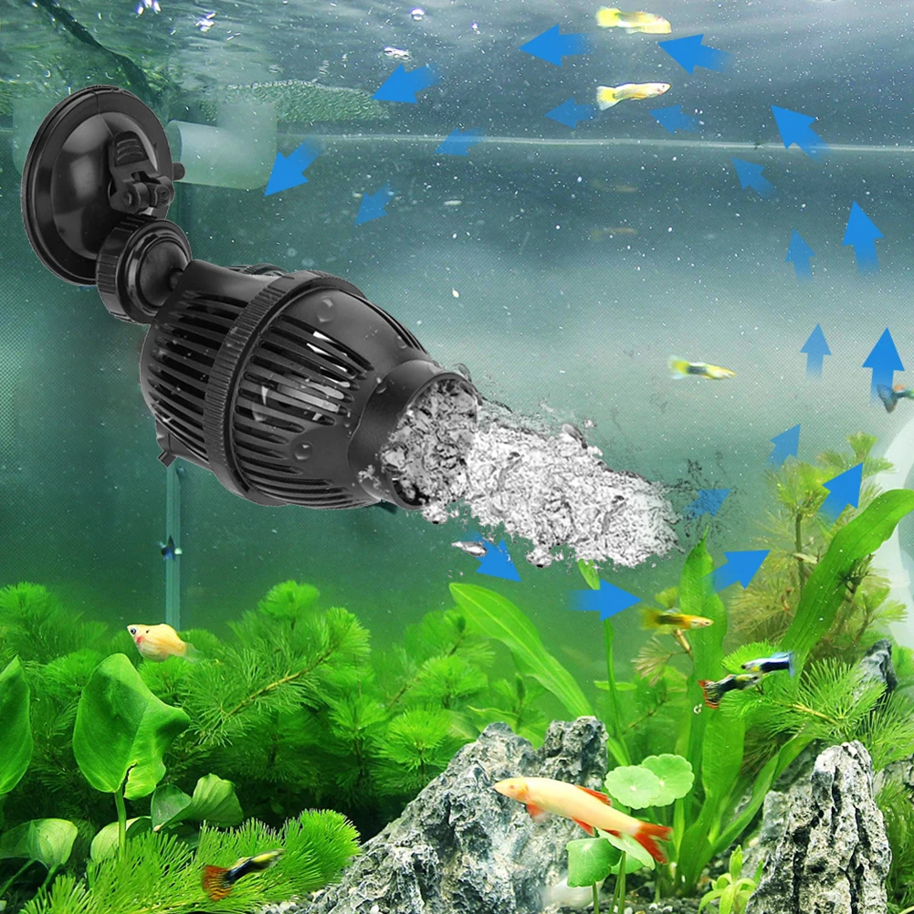 360 Laipsnių Sukimosi Banga Maker Vandens Cirkuliacijos Siurblio Mažas Ultra Silent Siurbtukas Akvariumo Žuvų Bakas Povandeninis Naršyti Siurblys Ma 5