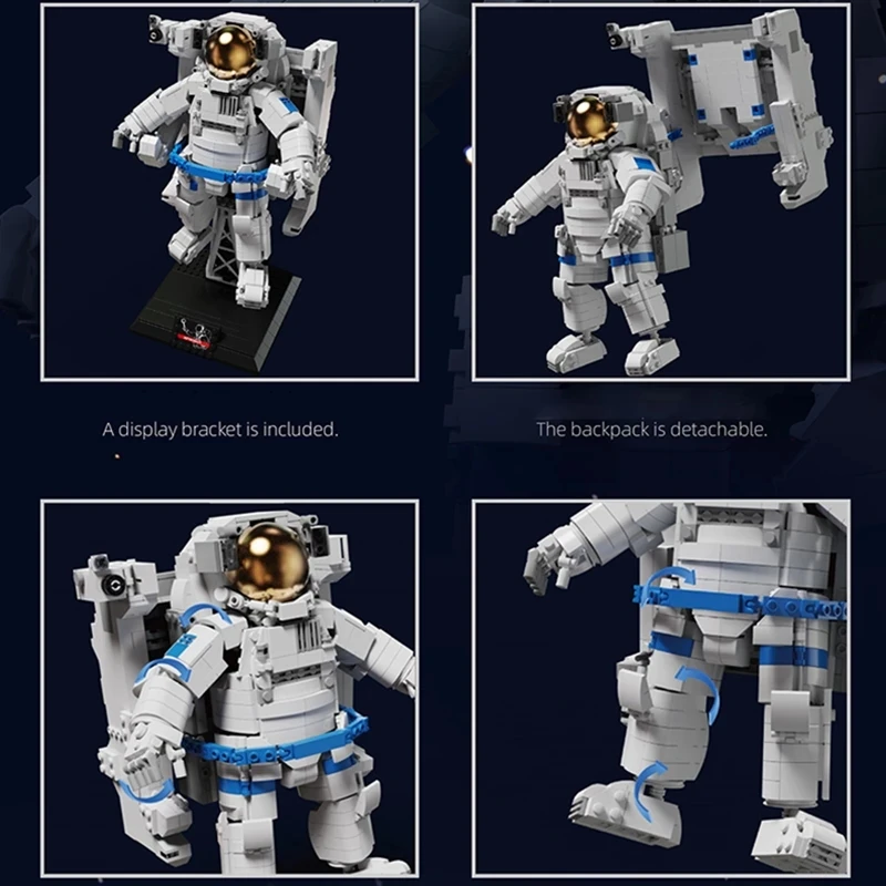 Sandėlyje SS Miesto Maršrutiniai Palydovinės Kosminės Stoties Astronautas Saturnas Blokai Astronautas Duomenys Plytos Vaikų Žaislai Dovana 0