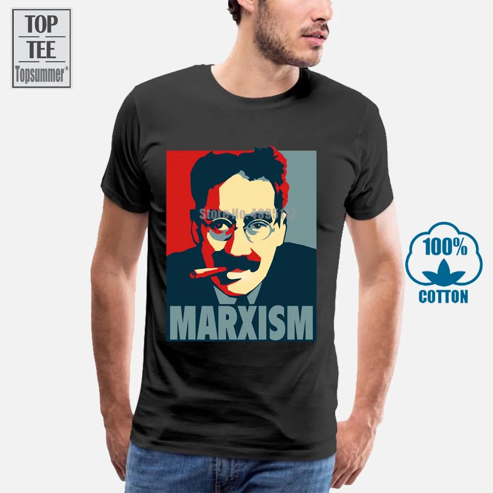 Groucho Marx Plakatas Žmogus T Marškinėliai Medvilnės Apvalios Apykaklės Juoda 2018 Vėliau Kaip Iki Viršūnės Trumpas Pigūs Naujas Atvykimo Karšto Pardavimo Aukštos Kokybės 2