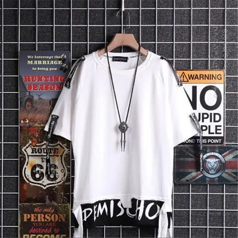 Hip-Hop Marškinėliai Vyrams Mados Harajuku Marškinėlius Streetwear Atsitiktinis Japonija Marškinėliai Trumpomis Rankovėmis T-Shirt Vyrai Atvėsti Vasaros Tees Marškinėliai 1