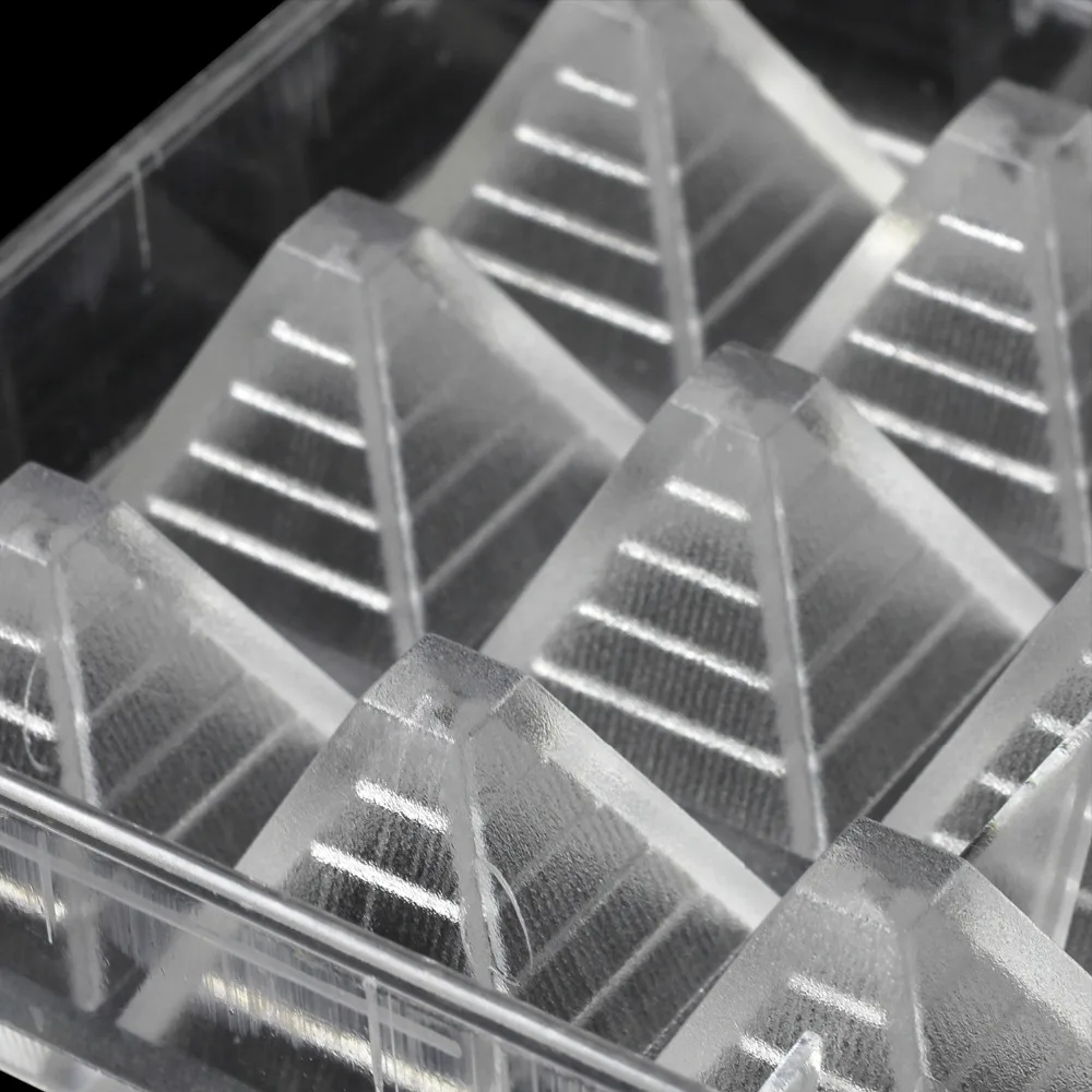 Piramidės formos polikarbonato šokolado liejimo formos 3D Skaidrus tortas dekoravimo priemonės Kūrybos kepimo įrankis 3