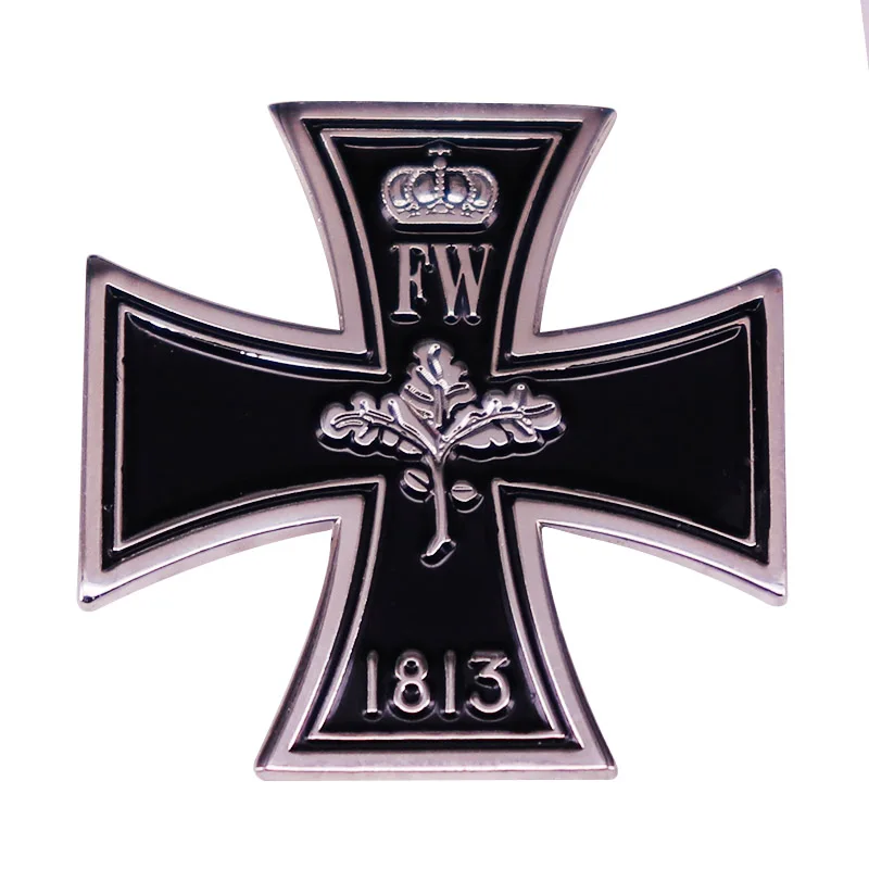 Vokietija FW 1813 Ąžuolo Lapų vokietijos Geležies Kryžiaus Karūna Emblema Medalis Ordino Metalo Automobilis, Sunkvežimis, Motociklas Šalmo Lipdukas Emblema Lipdukai 3