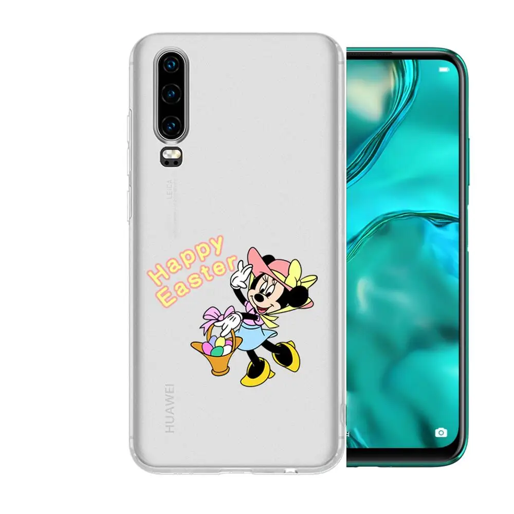 Pelės Minnie ir Mickey Anime Skaidrus, Aiškus Telefono Atveju Huawei Honor 20 10 9 8A 7 5T X Pro Lite 5G Etui Coque Hoesjes 1