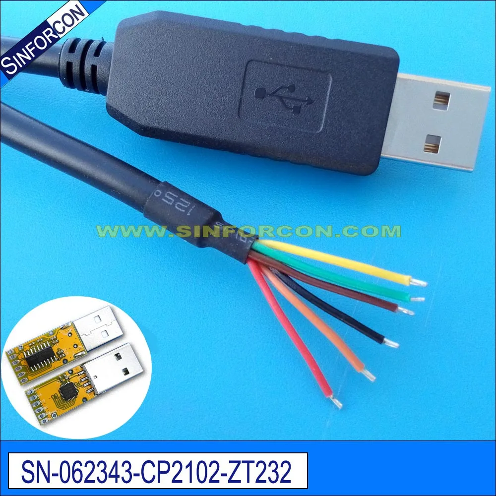 Silcon labs cp2102 usb rs232 serial vielos galą adapterio kabelį cp210x 1