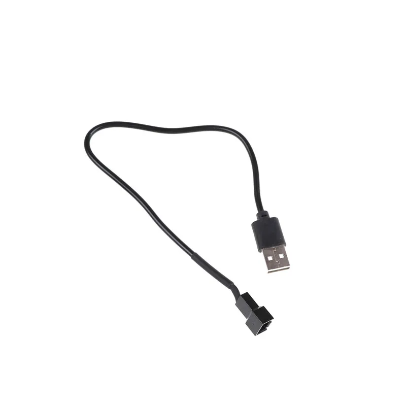 USB 2.0 A Male Į 3-Pin/4-Pin Jungties Adapterio Kabelis, Skirtas 5V Kompiuteris PC Ventiliatorius 2