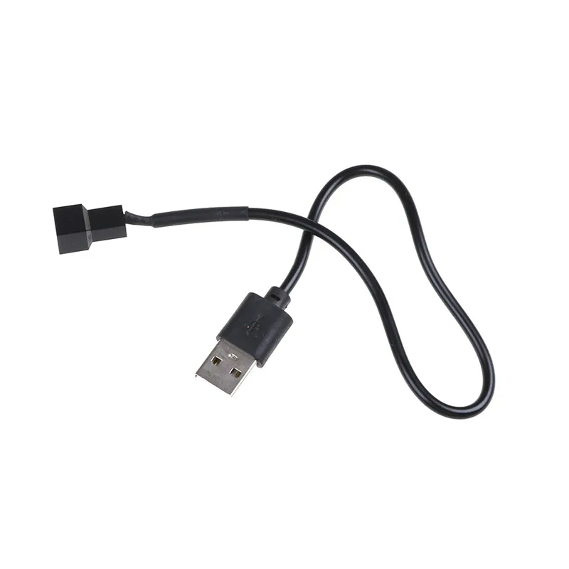 USB 2.0 A Male Į 3-Pin/4-Pin Jungties Adapterio Kabelis, Skirtas 5V Kompiuteris PC Ventiliatorius 3
