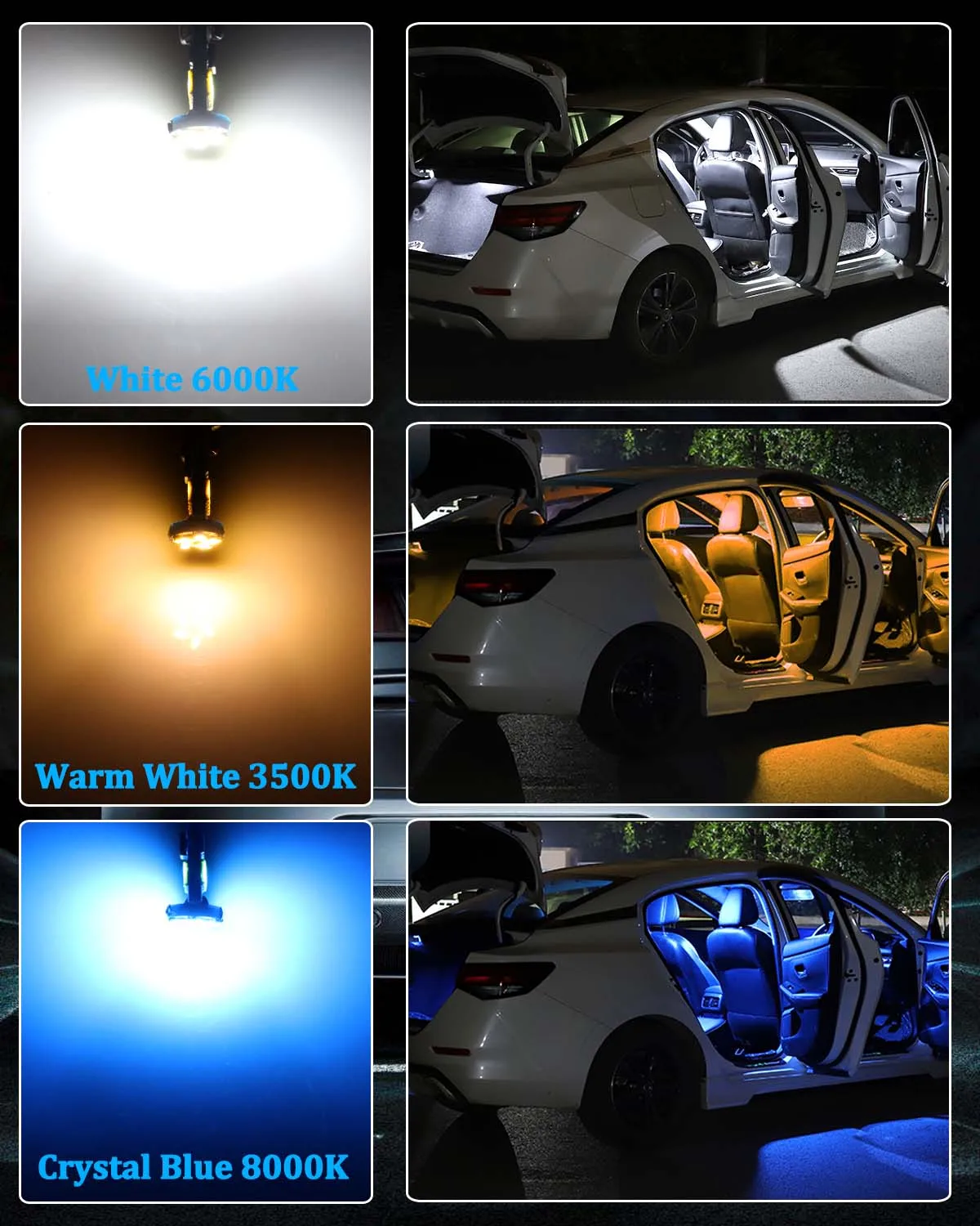 Seker 8pcs Canbus LED Salono Apšvietimas Už Mazda MPV 5(2006-2010) Priedai Žemėlapis Dome Skaityti Kamieno Licenciją Plokštelės Ne Klaida Lemputes 0