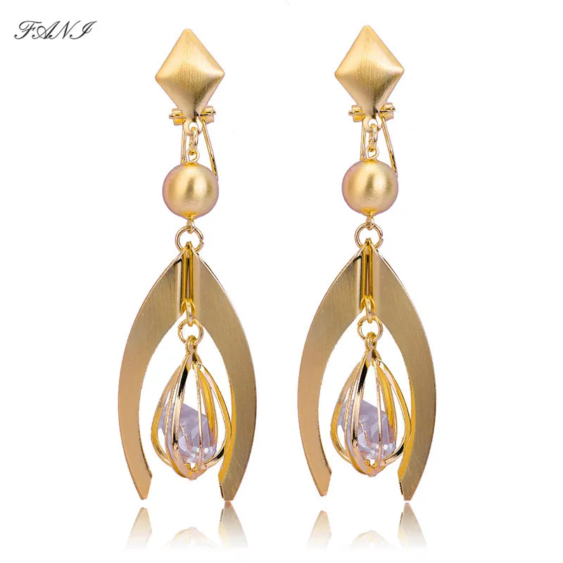 Nice Fashion Jewelry Long Drop Dangle Earrings 2021 Wholesale Water Drop Women Wedding Party Earrings Daily Gift 0