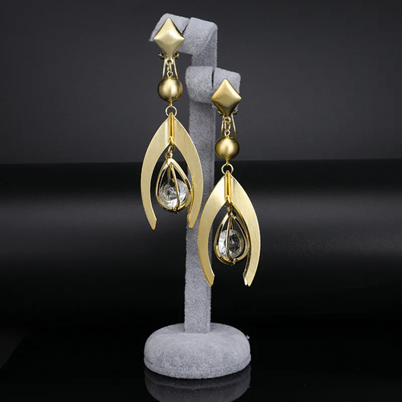Nice Fashion Jewelry Long Drop Dangle Earrings 2021 Wholesale Water Drop Women Wedding Party Earrings Daily Gift 1