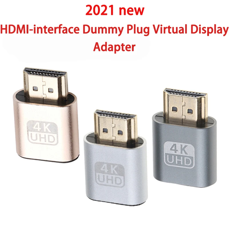 HDMI suderinamus Virtualus Ekranas 4K DDC EDID Manekeno Plug EDID Ekranas Emuliatorius Adapteris Paramos 1920x1080P Už Bitcoin BTC Kasyba 1
