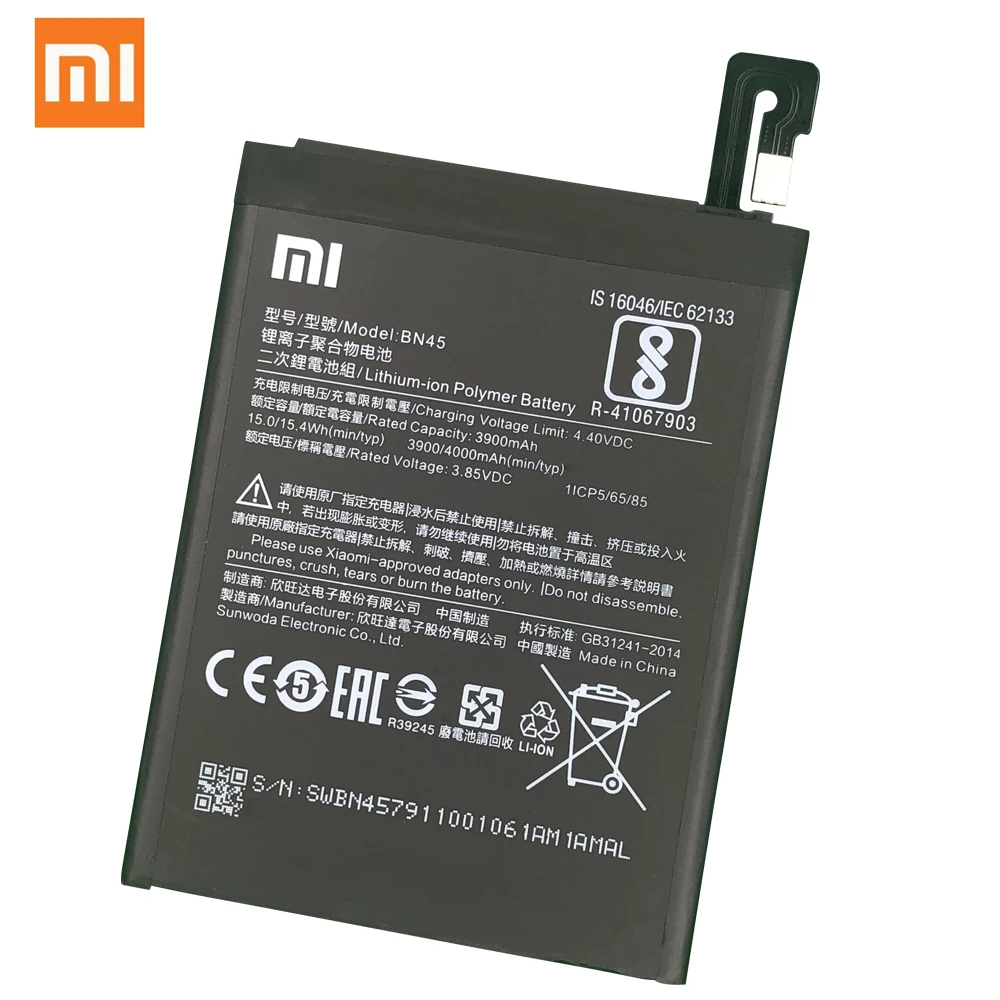Originalus Baterijos Xiaomi Redmi Pastaba 3 4 4 5 5A 6 Pro 7 Redmi 3S 3 VNT. 4A 5 Plius 7A K20 Mi 6 6X MiA2 8 Lite 9T Pro F1 Max 2 4