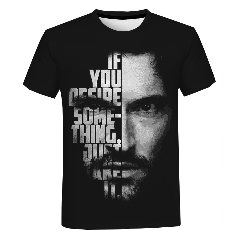 T Shirt Mens 2021 TV Šou Liuciferis Negabaritinių Marškinėliai Camisetas Hombre 3D Spausdinimo Mados Atsitiktinis Harajuku Trumpas Rankovėmis Tee Viršūnės 5