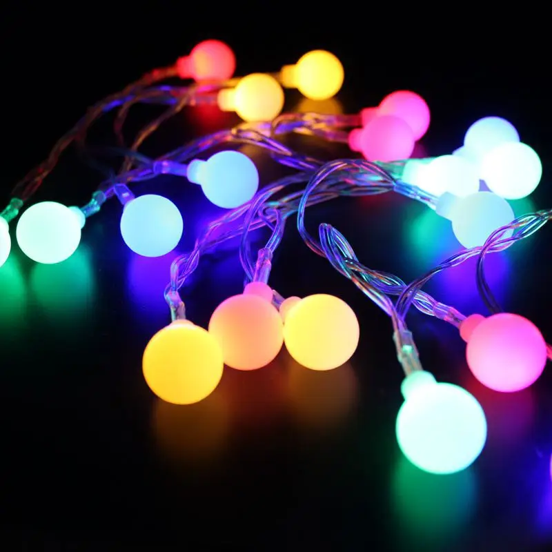 10m/6m/3m LED Kamuolys String Žibintai Pasakų Girlianda Kalėdinė Lauko Apdailos Vestuvių Gimdymo Navidad Dekoro Namų Baterija 3
