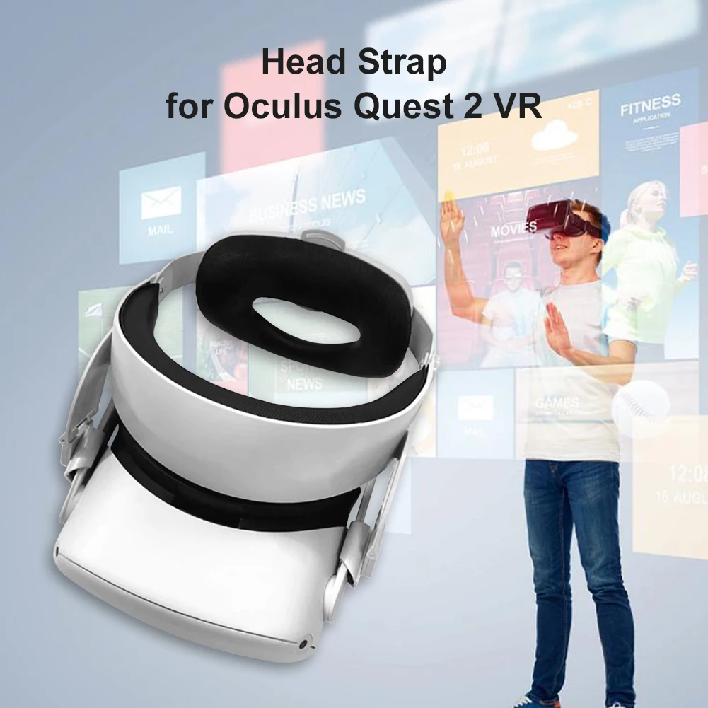 Atnaujinti Reguliuojamas Oculus Quest 2 VR Halo Dirželis Padidinti Remti forcesupport Galvos dirželis Oculus Quest2 Priedai 1