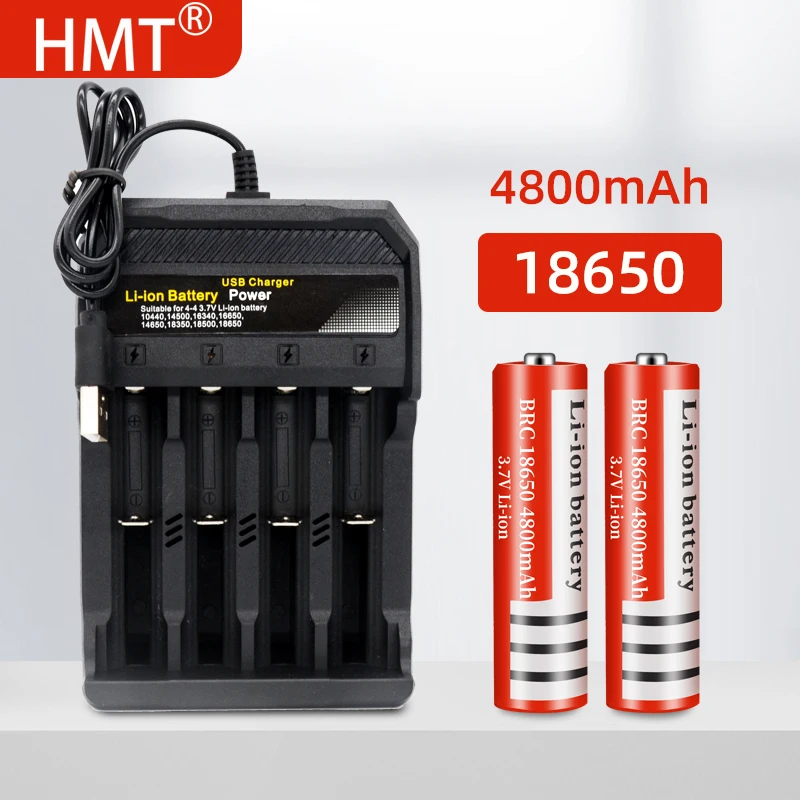 18650 Baterija įkraunama ličio baterija 4800mAh 3.7 V, Li-ion baterija žibintuvėlį, Fakelą 18650 Baterijas GTL EvreFire 0