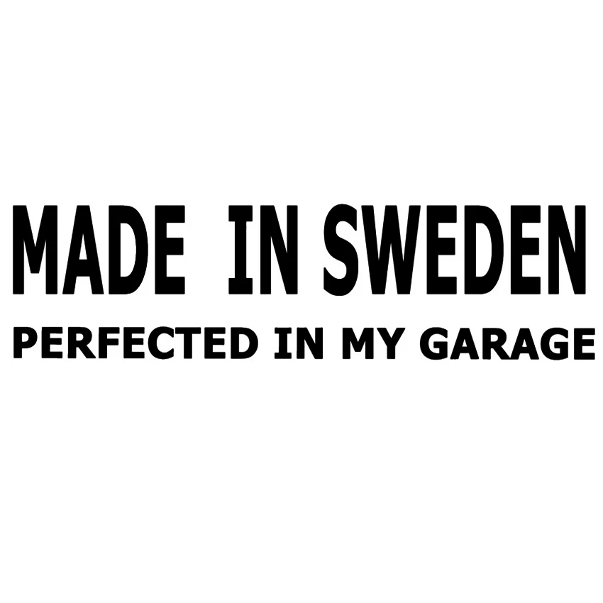 30x8cm Pagaminti Švedijoje puikus garažas, Automobilių Lipdukai PVC Lipdukas Stilius 