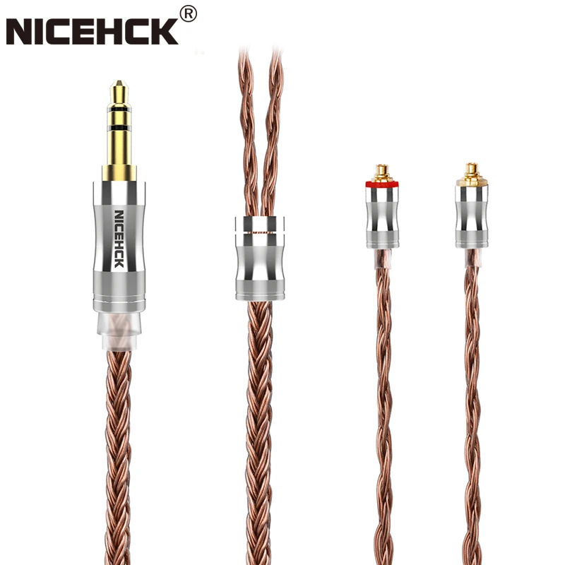 NiceHCK C24-4 Garso Kabelį 24 Core Gryno Vario Kabelių Ausinių Laidas 3.5 mm/2.5 mm/4.4 mm MMCX/NX7/QDC/0.78 2Pin už MK3 LZ A6 A7 EBX21 1