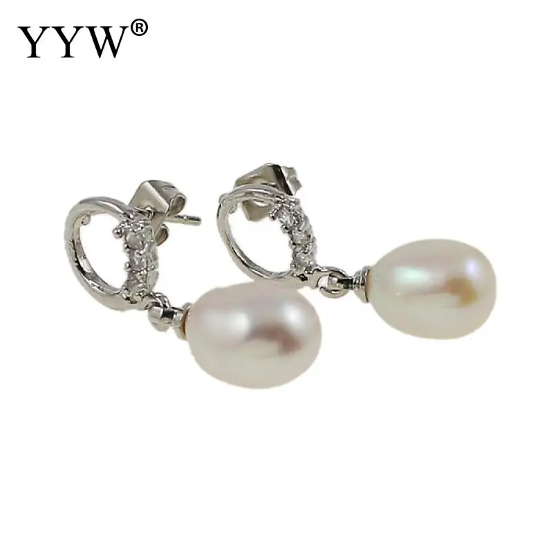 1 pora auskarai gėlavandenių perlų auskarai ašaros natūralus baltas mergaitėms moteris osioms šalies dovanų fine jewelry 0