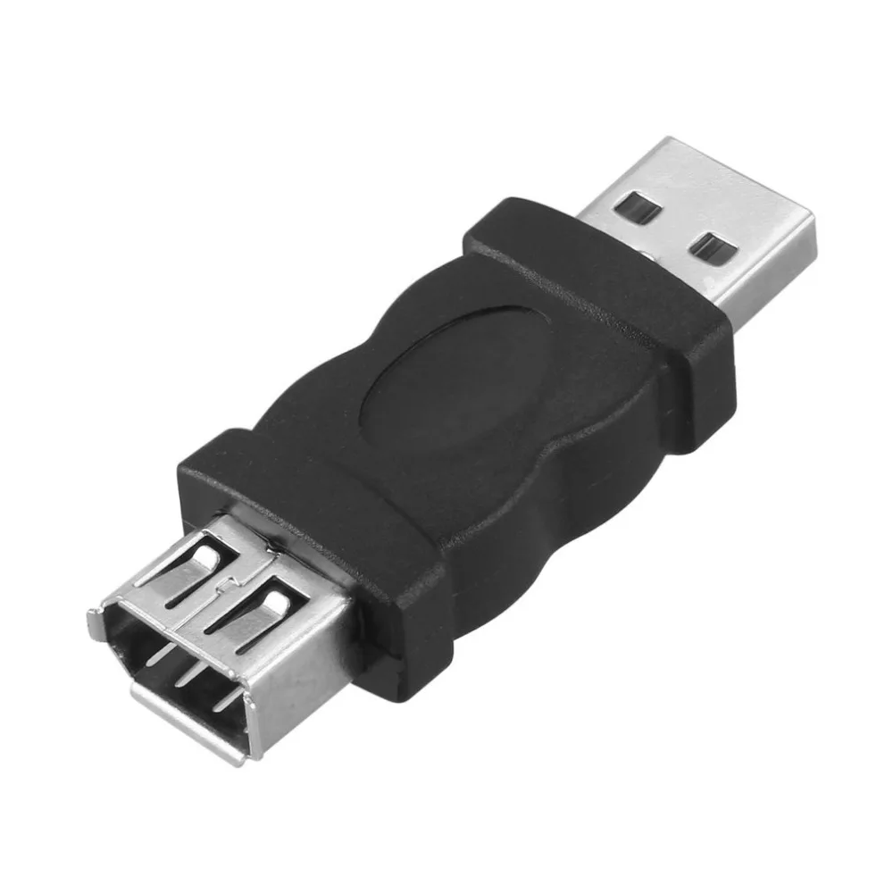 Firewire IEEE 1394 6 Pin Female USB 2.0 Type A Male Adapteris Adapteris Kamerų, Mobiliųjų Telefonų, MP3 Grotuvas, Pda Juoda 0