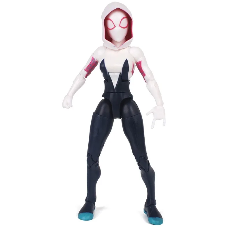 Originali 18cm SpidermanModel Kilnojamojo Lėlės Voras Mergina Gwen Stacy Venom Black žmogus-Voras Km Morales Vaikų Žaislas 1