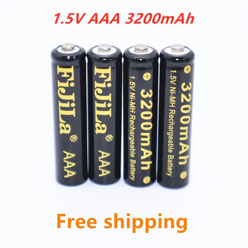 4-20PCS 1,5 V AAA tipo įkraunama baterija, 3200mAh AAA 1,5 V Naujus Šarminis akumuliatorius led šviesos žaislas MP3-ilgas gyvenimas 5