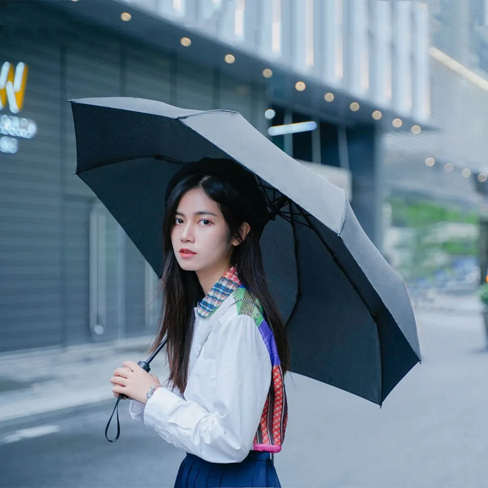 Xiaomi Mi Mijia WD1 Automatinė Lietaus, skėtis Saulėtą Lietingą Vasarą Aliuminio Vėjo atsparus Vandeniui, UV Skėtis Vyras Moteris skėtį nuo saulės 2
