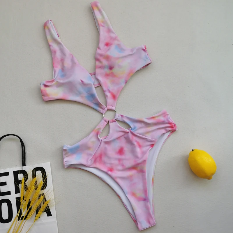 Moteriški maudymosi Kostiumėliai, tie dažai Spausdinti Plaukimas Kostiumas Moterims High Waisted Bikini Seksuali Mini Mados Paplūdimio Maudymosi Kostiumą Suimsuit Moteris 5