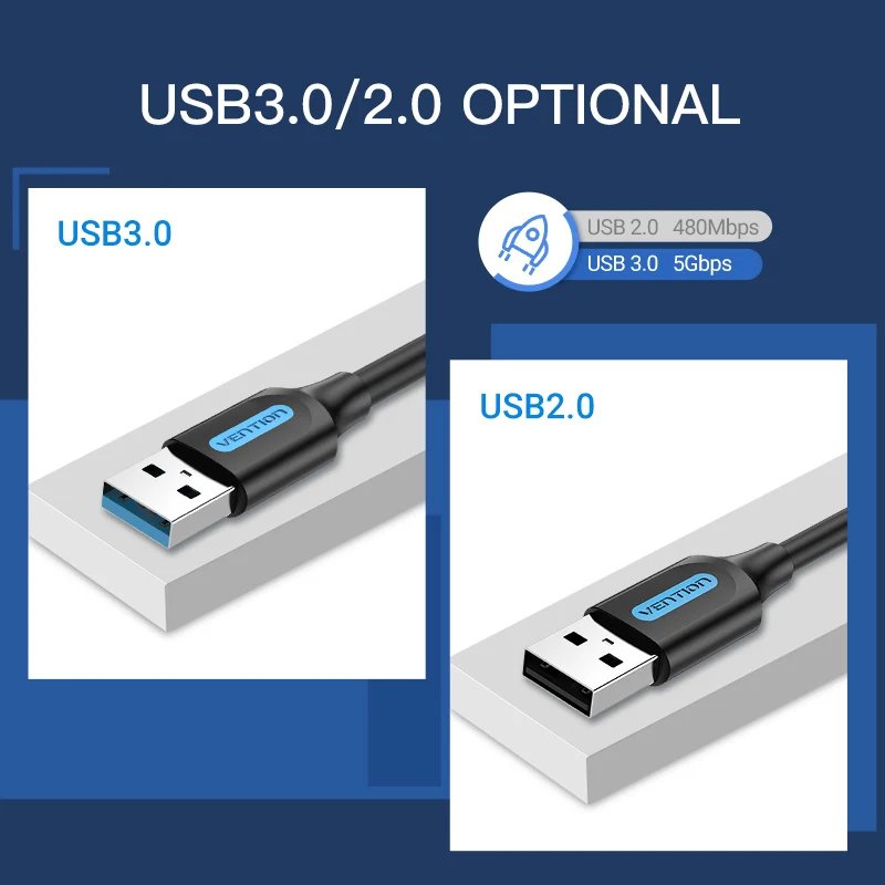 Paj USB 3.0 Išplėtimo Kabelis Type A Male į Male Kabelio 3.0 2.0 Extender Smegenų Kietojo Disko TV Box Nešiojamas USB į USB Kabelį 5