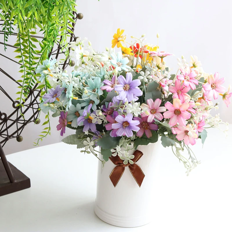 1pcs modeliavimas gėlių olandų chrizantemų mažas krūva mažų daisy vestuvių fotografija rekvizitai namų dekoravimo, modeliavimo augalų 1