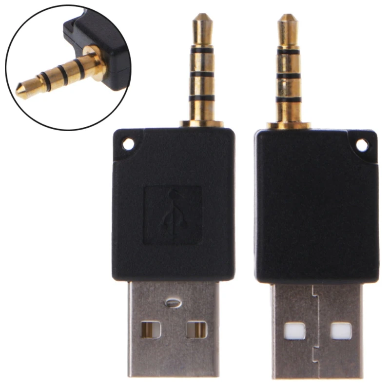 3,5 mm USB 2.0 Male Aux Papildomas Adapteris, Skirtas Apple iPod Shuffle 1-osios, 2-osios MP3 K1KF 2