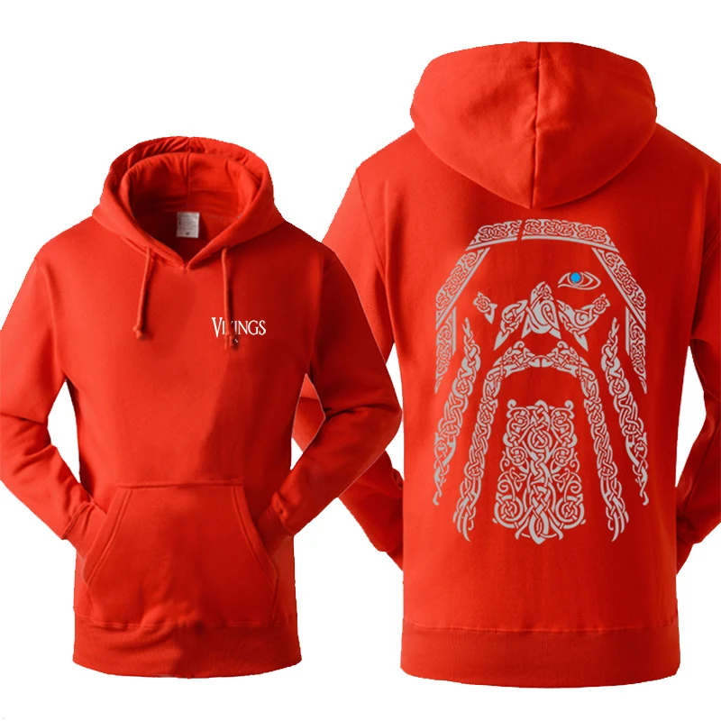 Vyriški Odin Vikingai, Hoodies Palaidinukė Tracksuit Vilnos TV Šou Viking Gobtuvu Streetwear Sportinę aprangą Žiemą Šiltas Megztinis 4