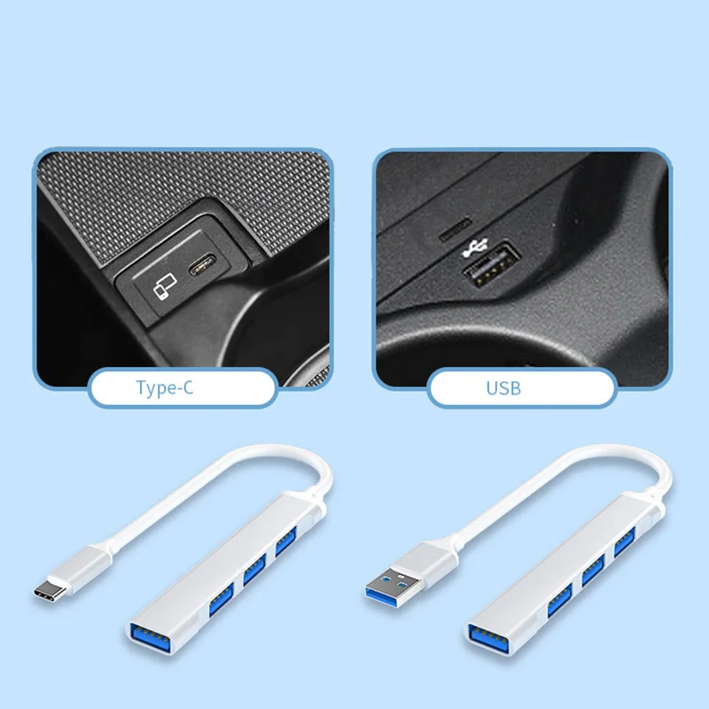 HUB USB 3.0 Tipas－C OTG Automobilinis Įkroviklis withType C Iki Adapteris Įkrovimo BMW 1 2 3 4 5 6 7-serija G11 X1 X3 X4 X5 X6 X7 X8 G30 G31 0