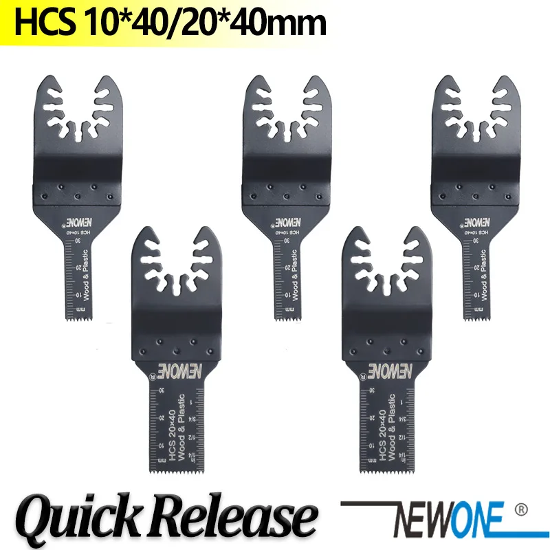 NEWONE HCS Greito Atleidimo Virpesių pjauti Electric Multi-tools 10*40mm 20*40mm Pjūklų Priedai PVC/Mediena 1