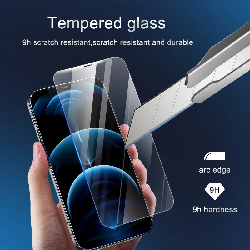 Apsauginis Stiklas ant iPhone 11 12 Pro X XS Max XR Grūdintas Stiklas iPhone 7 8 6 6s Plius 12 mini Pro 11 Screen Protector 5