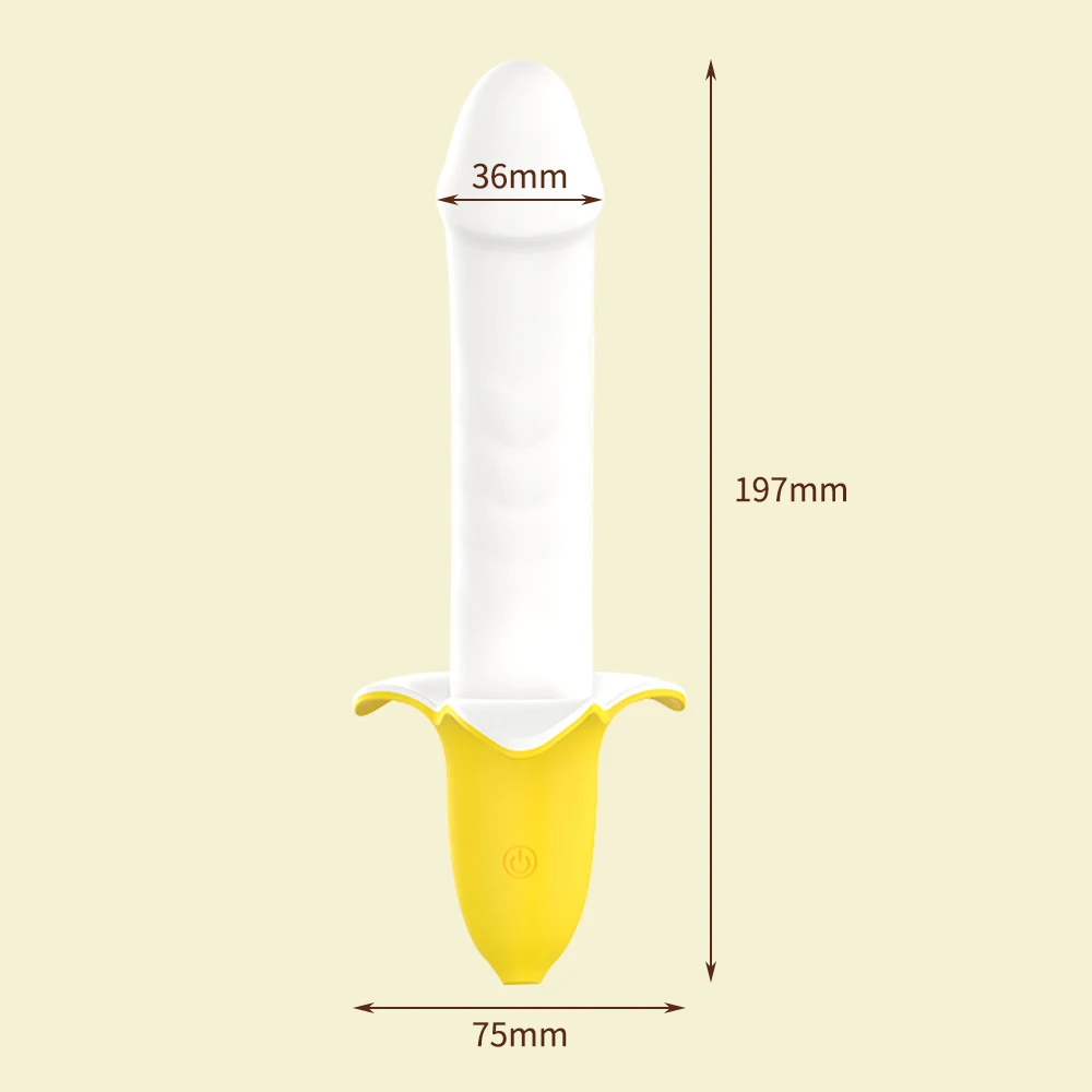 Galingas Bananų Vibratorius Impulsas Ištraukiama Dildo Makšties Klitorio Stimuliatorius Moterų Masturbacija Įrankis Mielas Moteris Sekso Produktas 5
