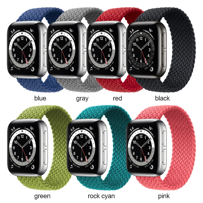 Naujos Žiūrėti Priedą Pintas Dirželis Solo Linijos Pakeitimas Apyrankę Watchband Pakeisti Watchstrap Tinka Apple Iwatch 1/2/3 3