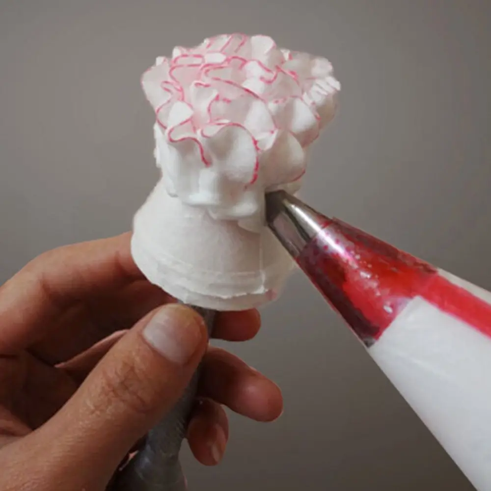1PCS Rožių Gėlių Aliuminio Konditerijos Patarimai Tortas Antgalis Cupcake Cukraus Amatų Apledėjimo Kremas Vamzdynų Dekoravimo Stick Konditerijos Kepimo Įrankiai 2
