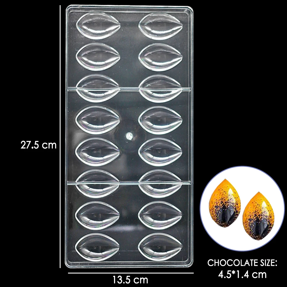 3D Šokolado Pelėsių Polikarbonato Plastiko Formų Gėlių Lovelių Kepimo Pyragai, bandelės, Kepyklos Įrankiai Šokoladinių Saldainių Formos Kepimo Formą 2
