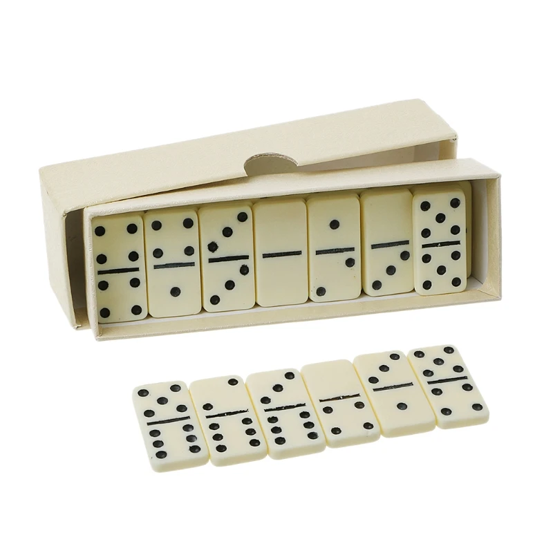 Dvigubas Šešių Dominoe Nustatyti Žaidžia Šachmatais Pramogos Poilsio Kelionių Žaidimas Žaislas 1