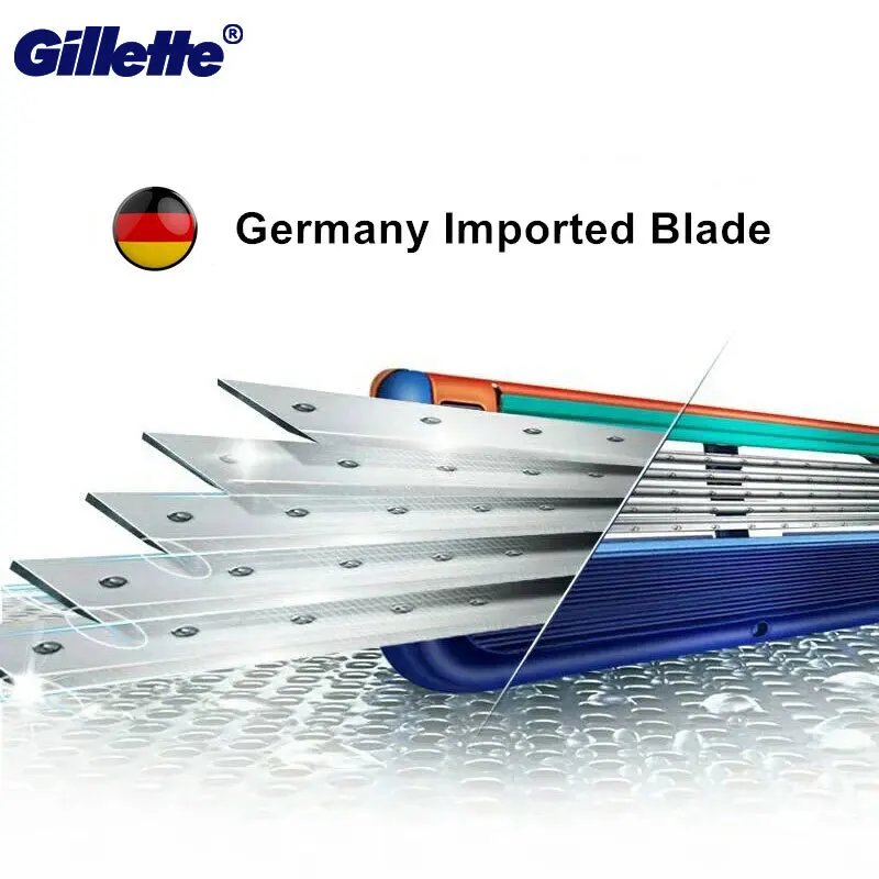 Gillette Fusion PROGLIDE Skustuvas Profesinės Vyrų Plaukai Veido Skutimosi Pakaitinės Kasetės Vokietija Importavo 5 sluoksnių Skustuvo Ašmenimis 3