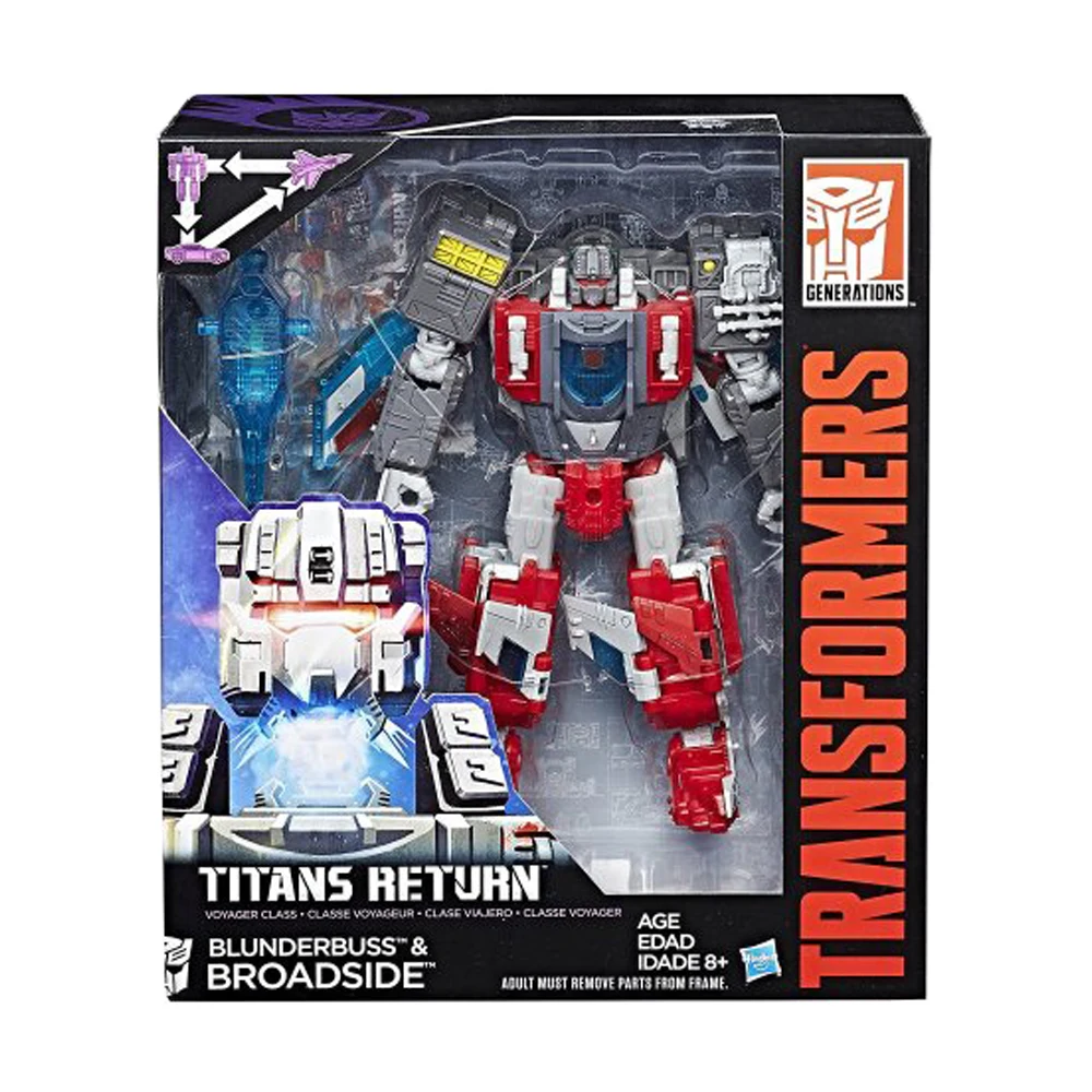 Hasbro Transformers Žaislai IDW Blitzwing borto šaudymą Overlord Sixshot Juodas Šešėlis Oktaninis Lyderis 25CM ABS Transformatorius Robotas Dovana 1